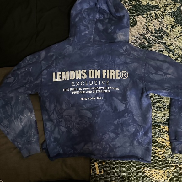 Lemons On Fire hoodie limited edition from Chicago pop-up shop event 2021. - Picture 2 of 4